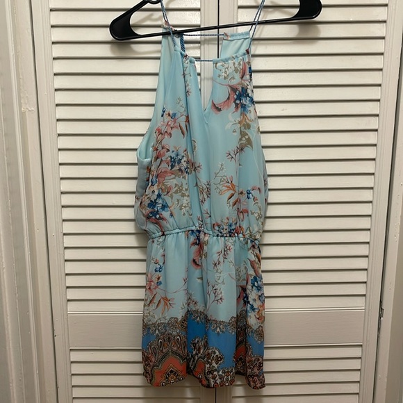 blue rain mini romper - Picture 1 of 3